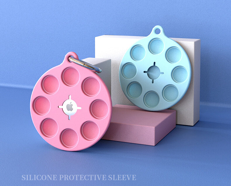 Silicone Pop It Fidget Toy Protective Sleeve for Air Tag 11