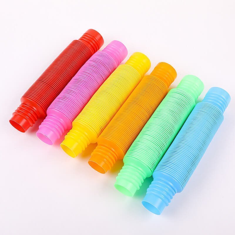 Pop Tubes Sensory Fidget Toy Flexible Extendable Tube
