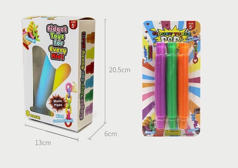Pop Tubes Sensory Fidget Toy Flexible Extendable Tube 7