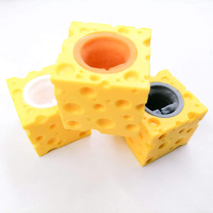 Squishy Toy Pop Up Cheese Squirrel Sensory Fidget Toy 2