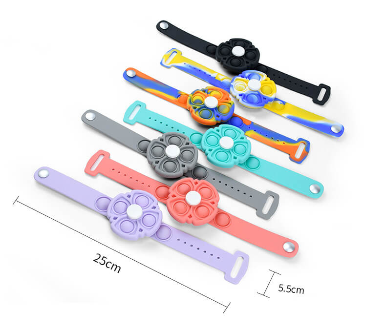 Silicone Fidget Spinner Bracelet Sensory Fidget Toy 3