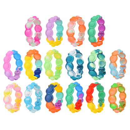 Silicone Pop It Fidget Toy Adjustable Bracelet 22.5cm 13