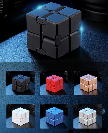 Aluminium Alloy Infinity Cube Fidget Toy Metal Weighted 4cm 2
