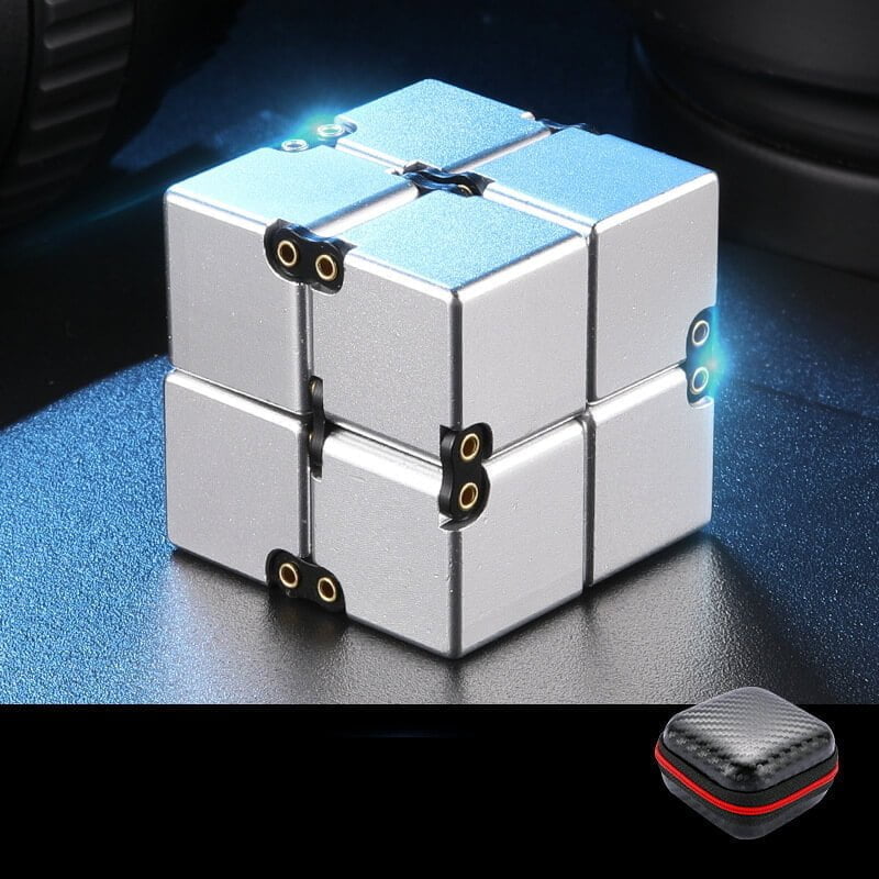 Aluminium Alloy Infinity Cube Fidget Toy Metal Weighted 4cm 11