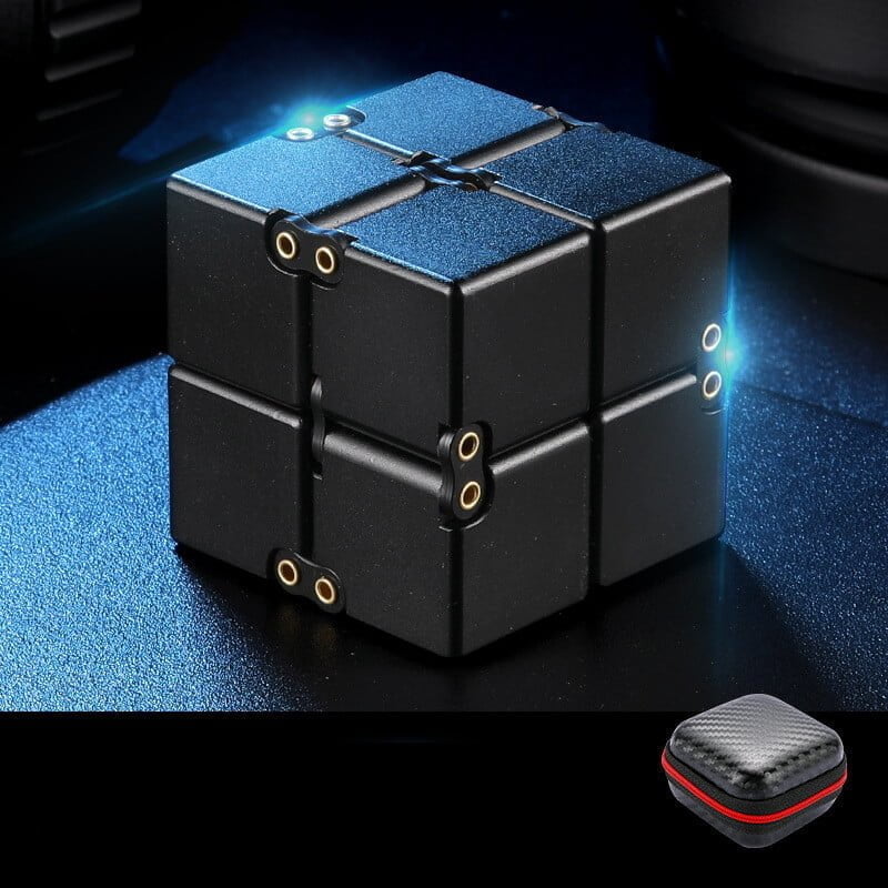 Aluminium Alloy Infinity Cube Fidget Toy Metal Weighted 4cm 12