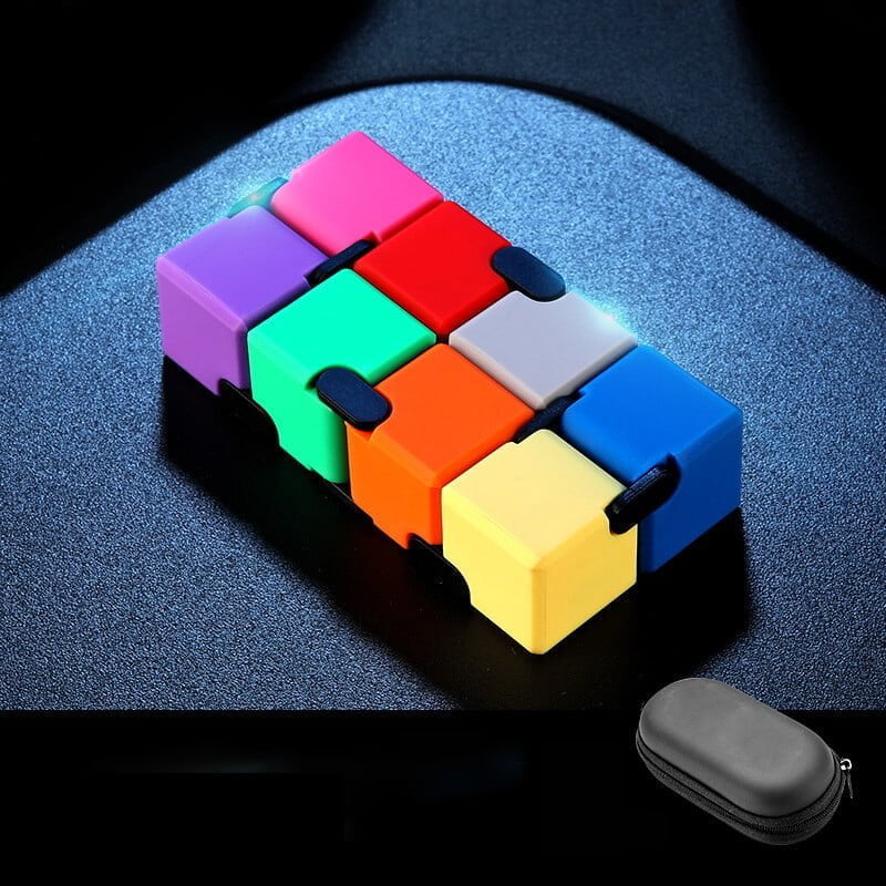 Aluminium Alloy Infinity Cube Fidget Toy Metal Weighted 4cm 7