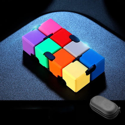 Aluminium Alloy Infinity Cube Fidget Toy Metal Weighted 4cm 7