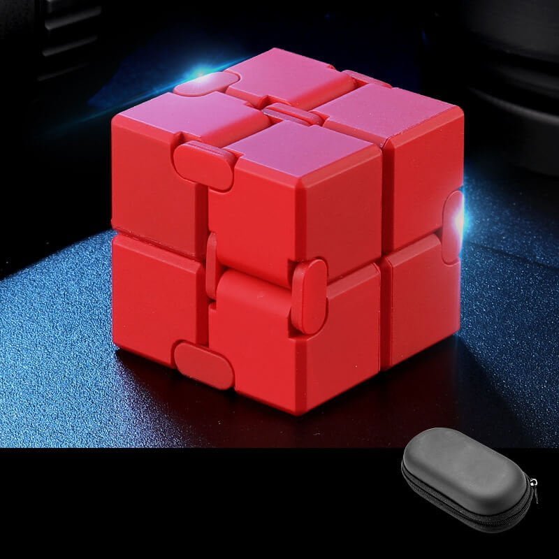 Aluminium Alloy Infinity Cube Fidget Toy Metal Weighted 4cm 9