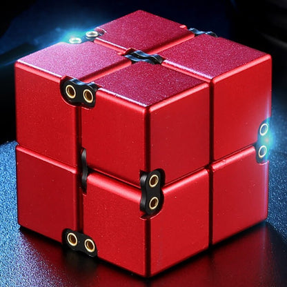 Aluminium Alloy Infinity Cube Fidget Toy Metal Weighted 4cm