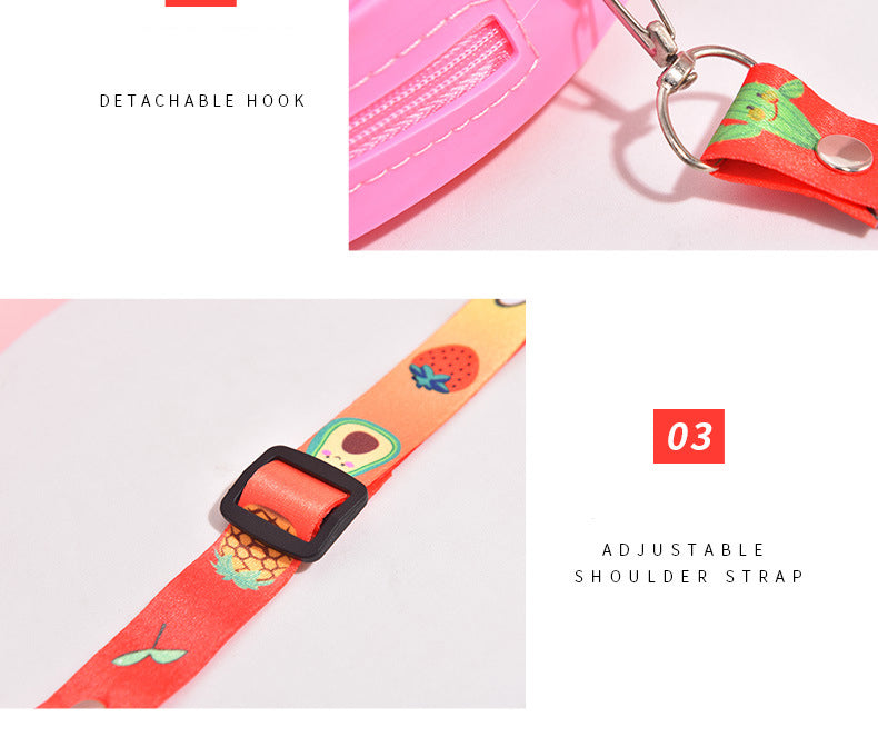 Silicone Pop It Fidget Toy Rainbow Purse for Kids 4