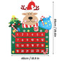 Reindeer Felt Advent Calendar Christmas Countdown Kit 65cm