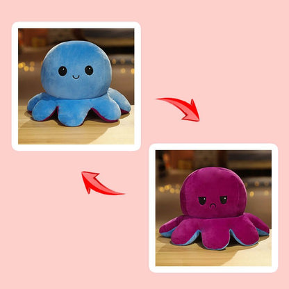Mood Octopus Reversible Plush Toy Flip Stuffed Animal 20cm 30cm 40cm 7
