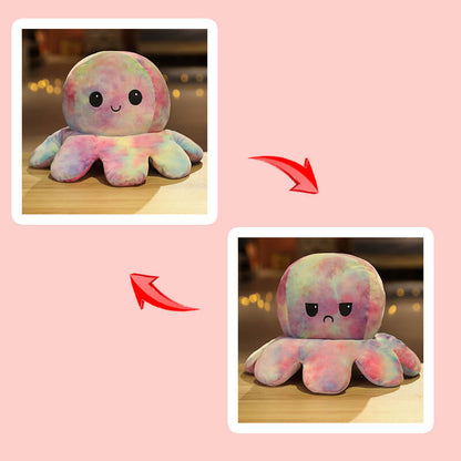 Mood Octopus Reversible Plush Toy Flip Stuffed Animal 20cm 30cm 40cm 8