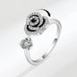 Adjustable Rose Fidget Ring Anxiety Relief Spinner Ring for Women