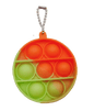 Silicone Pop It Fidget Toy Round Keychain 6cm Diameter 3