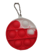 Silicone Pop It Fidget Toy Round Keychain 6cm Diameter 5