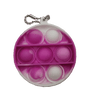 Silicone Pop It Fidget Toy Round Keychain 6cm Diameter 4