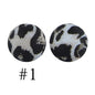 50pcs 12mm Printed Silicone Beads Water Transfer Print Assorted Colors 46