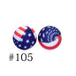50pcs 12mm Printed Silicone Beads Water Transfer Print Assorted Colors 7