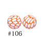 50pcs 15mm Printed Silicone Beads Animal and Camouflage Pattern Color #1-#350