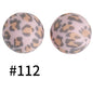 50pcs 19mm Printed Silicone Beads Printed Design 170