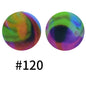 50pcs 19mm Printed Silicone Beads Printed Design 178