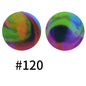 15mm printed silicone beads 523