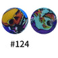 15mm printed silicone beads 527