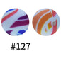 15mm printed silicone beads 530
