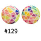 15mm printed silicone beads 532