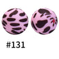 15mm printed silicone beads 534