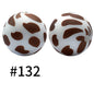 15mm printed silicone beads 535