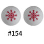 453# 50pcs 15mm Round Printed Silicone Beads Wholesale
