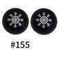 454# 50pcs 15mm Round Printed Silicone Beads Wholesale