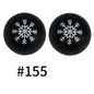 50pcs 19mm Printed Silicone Beads Printed Design 118