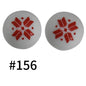 455# 50pcs 15mm Round Printed Silicone Beads Wholesale