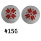 50pcs 19mm Printed Silicone Beads Printed Design 119