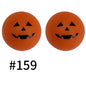 458# 50pcs 15mm Round Printed Silicone Beads Wholesale