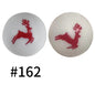 50pcs 19mm Printed Silicone Beads Printed Design 125