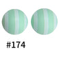Round Printed Silicone Beads 174