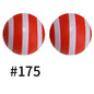 Round Printed Silicone Beads 175