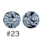 50pcs 12mm Printed Silicone Beads Water Transfer Print Assorted Colors 68