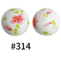 15mm printed silicone beads 515