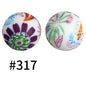 15mm printed silicone beads 518