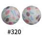 15mm printed silicone beads 521