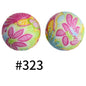 50pcs 15mm Printed Silicone Beads Animal and Camouflage Pattern Color #1-#350