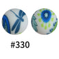 50pcs 15mm Printed Silicone Beads Animal and Camouflage Pattern Color #1-#350