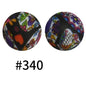 50pcs 15mm Printed Silicone Beads Animal and Camouflage Pattern Color #1-#350