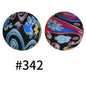 Round Printed Silicone Beads 411