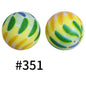 50pcs 15mm Printed Silicone Beads Animal and Camouflage Pattern Color #351-#553